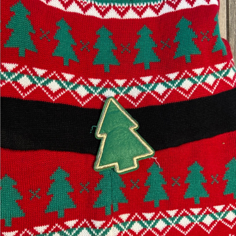 United States Sweaters Red and Green Holiday Jumpsuit - Picture 2 of 5
